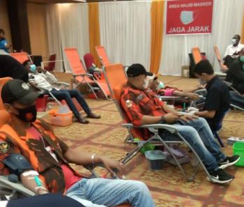 Program Riau Mendonor, 500 Kader Pemuda Pancasila Pekanbaru Donorkan Darah