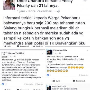 Warga Pekanbaru beri kabar ada anak TK Bhayangkari disandera tahanan