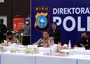 Kembali Ungkap Sindikat Besar, Kapolda Riau ajak masyarakat miliki kesamaan berantas Narkoba