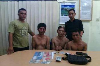 Lari ke sungai, 4 orang Komplotan Perampok di Rohul dibekuk Polisi