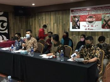 Aliansi Pemuda Riau Cinta Damai Menolak Deklarasi Kehadiran KAMI di Riau