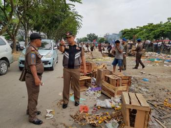 Pedagang Pasar Pagi Arengka Laporkan Dugaan Pungli Ke Polisi