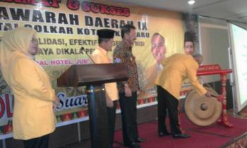 Makin berat, DPP intruksikan DPD Golkar Pekanbaru tahun 2019 harus dapat 12 kursi 