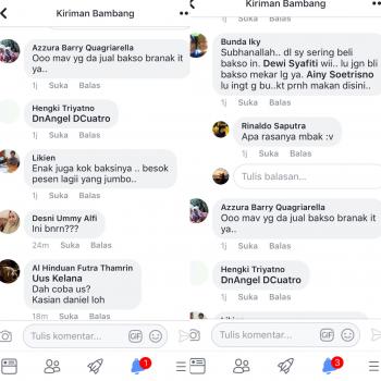 Respon warganet yang pernah makan bakso babi di warung mekar Pekanbaru