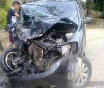 Braak! Kapolsek Ujungbatu tewas Tabrakan usai Apel Operasi LILIN