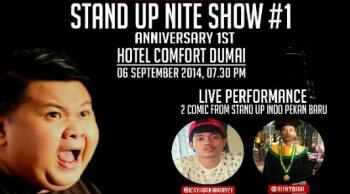 Warga Dumai yang Mau Ngakak, Datang ke "Stand Up Nite Show #1"
