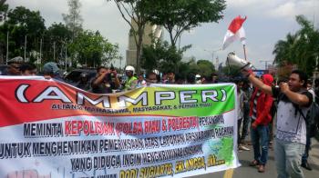 Demo di Riau dihadang Pemuda Pancasila, Mahasiswa: Jangankan Trio Rahman, Penjajah pun kita usir!