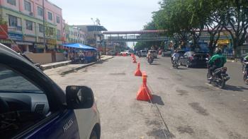 Usai Tukang Parkir "Palak" Rp 5.000, Depan STC Pekanbaru di Blokir Dishub