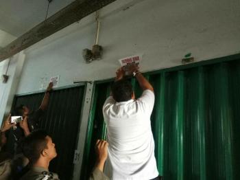 Dijual hingga puluhan juta, kios pasar Rumbai akhirnya disegel Satpol PP Pekanbaru