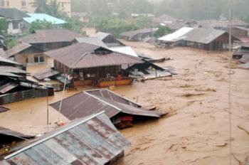 Gara-gara tanggul perusahaan, 3 Desa di Rohul terendam Banjir