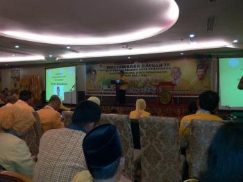 Tak ada lawan di Musda IX DPD Golkar Pekanbaru, Sahril terpilih secara aklamasi