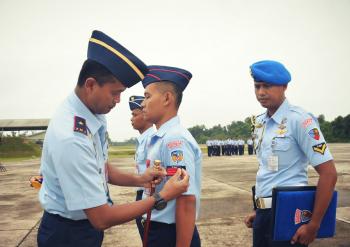109 personel Lanud RsN Pekanbaru & Yonko 462 Paskhas naik pangkat