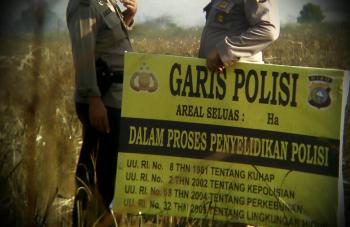 Gambut di PT APSL & PT BDB terbakar, Plt Bupati Rohul: Serahkan ke Polisi!