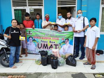 Gandeng Start-up Keroncongantar, HAMI Riau Berbagi Nasi Box Umat Di Panti Asuhan Pekanbaru