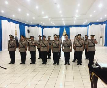 4 pejabat utama Polda Riau dan 5 Kapolres disertijabkan