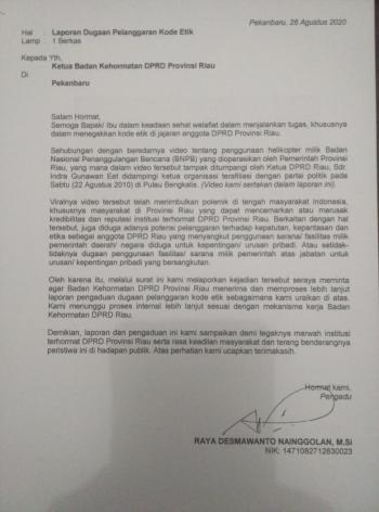 Indra Gunawan Eet Dilaporkan ke BK