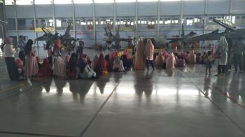 Saat Anak TK Terpesona Pesawat Tempur Angkatan Udara