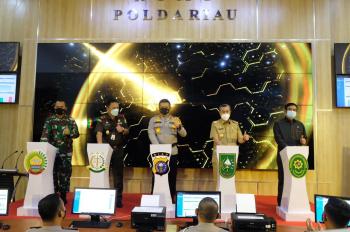 Kapolda Riau Hadiri & Resmikan Pelayanan Terpadu Online RSDC Serta E-TLE
