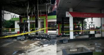 Periksa para saksi, Polres Inhil dalami kasus kebakaran SPBU