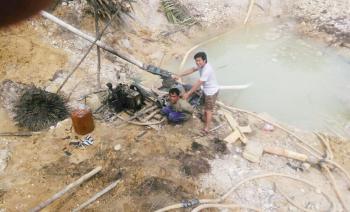 Takut ditangkap, Penambang Emas di Kuansing menghilang di Sungai