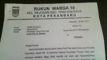 Surat RW soal Prostitusi Jondul ke Wako Pekanbaru percuma, dari 18 Panti Pijat, kini jadi 27