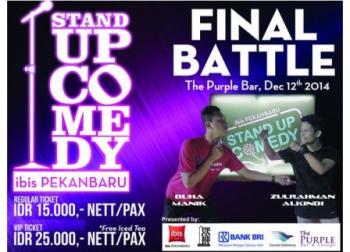 Final Battle! "Stand Up for Laugh" Pekanbaru di hotel ibis pasti SERU