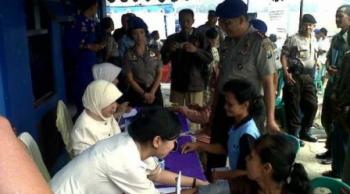 HUT ke 69, Brimob Polda Riau Gelar Pengobatan Gratis