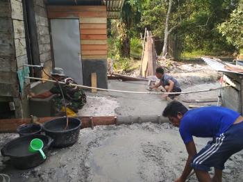 Program Sanitasi TMMD Terus Berlanjut di Kampar, Ini Warga Yang Beruntung