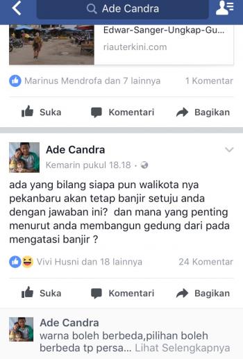 Kerap dibully warga Pekanbaru di medsos, dinas PU lemparkan persoalan banjir ke Provinsi