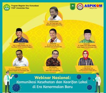 Hadirkan Narasumber Berkompeten, Magister Ilmu Komunikasi FISIP UR Taja Webinar Nasional