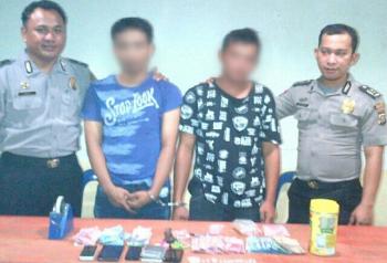 Polsek Bagan Sinembah Amankan Dua Pria Bawa 14 Paket Sabu