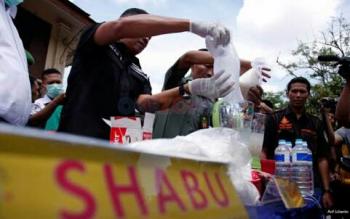 Polres Siak musnahkan 5,9 kilo sabu & ribuan ekstasi