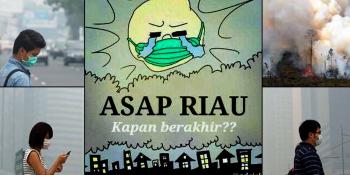 Kini, Riau Hot Spots Terbanyak di Sumatera, Asap Tebal di Kandis, BNPB : Tak Sehat, Pakai Masker!