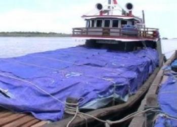 Polres Rohil Sita Puluhan Ton Kayu Ilegal dari Kapal milik Awi Kwanca