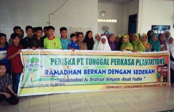 Periska PT TPP di Inhu berbagi berkah Ramadhan di Panti Asuhan