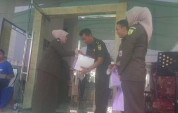 Kejari Bangkinang Gelar Serah Terima Jabatan Pegawai
