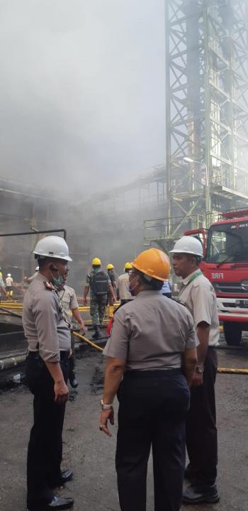 Gudang Pengolahan Sawit di Kota Dumai Terbakar