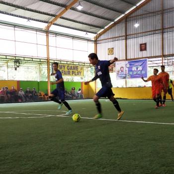 Ribuan pengemudi Ojol Pekanbaru unjuk gigi olah si kulit bundar