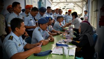 Rayakan HUT, Prajurit TNI AU Pekanbaru sumbang darah untuk warga
