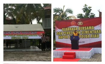 Dapur Umum Polda Riau Tutup Sementara