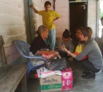 Sambut Ramadhan, Lin Fashion Santuni 25 Lansia Dhuafa di Bagan Batu