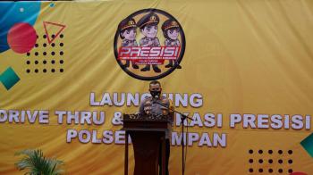 Di Pekanbaru, Polsek Tampan Satu-Satunya Yang Menerapkan Pelayanan Drive Thru SKCK & LKB