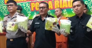 Polda Riau Bongkar Sindikat Narkoba Internasional