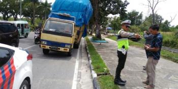 Over Tonase, Truk di Jalan Jensud ini Ditilang Polisi