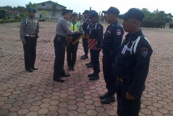Hut Satpam ke-34, Kapolres Rohil Pimpin Upacara