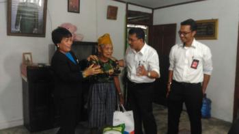 SSK II Pekanbaru berikan bantuan ke empat orang Veteran, satu orang berusia 104 tahun