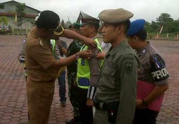 Polres Rohil Gelar Apel Pasukan Operasi Lilin 2014