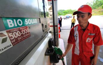 Pertamina Salurkan Biosolar SPBU Di Riau