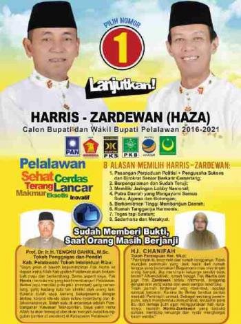 Pendiri Pelalawan Nyatakan Dukungannya untuk Haza