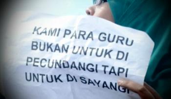 Miris! Di provinsi Riau nan kaya ini, ratusan Guru tak gajian, bahkan Guru suku Talang Mamak